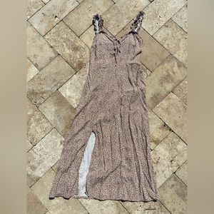 Leopard Print Midi Dress